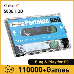 Игровые контроллеры Джойстики Kinhank Super Console X Batocera 33 500G 2T Жесткий диск 110000 Ретро видеоигры для MAME/ARCADE/SEGA SATURN/NAOMI 231024