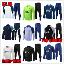 2023 Hot Spurs Soccer Tracksuits SET Treinamento Terno 23 24 NOVO TOTTENHAM Manga Longa KANE Tracksuit Adulto e Crianças Jaqueta de Futebol Chandal Futbol