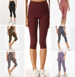 2021 Womens Stylist High unfine vfu yoga pantaloni leggings yogaworld set allenamento fitness donna indossare elastico Fitness Lady Fu collant solido #981002590
