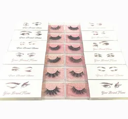 Long False Eyelash -logotyp och mönster för New Eyelash Private Sticker Etikett som används för Mink Lashes Natural 3D Mink Eyelashes False LA5428313