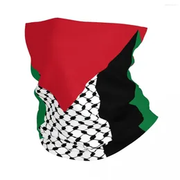 Sciarpe Bandiera della Palestina Bandana Ghetta per il collo Palestinese Hatta Kufiya Kefiah Modello Sciarpa magica Fascia per equitazione Unisex adulto antivento