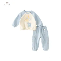 Clothing Sets Dave Bella Children's Suit Autumn Girl's Boy's Two-Piece Knit Casual Fashion Sport Outdoor DB3235981 231024