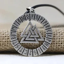Collane con ciondolo LANGHONG 1 pz Collana di rune vichinghe nodiche Talismano amuleto originale vichingo