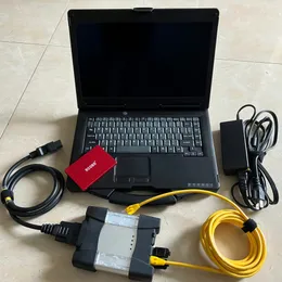 For BMW ICOM Next Auto Diagnostic Programming Tool A2 with Second hand USED Computer CF53 I5 8g Toughbook Laptop 1TB HDD SSD v09.2023 Soft/ware READY to Work