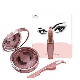 Makeup Sets Magnetic Liquid Eyeliner False Eyelashes Tweezer Set Waterproof Long Lasting Drop Delivery Health Beauty Dhh3F