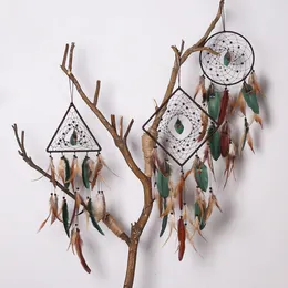 Triangle Dream Catcher Feather Dreamcatcher Wall Hanging Pendant Room Decoration Gifts 1222051