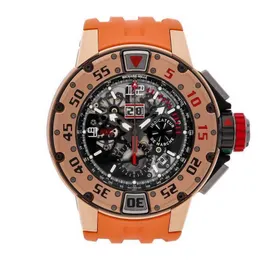ساعات الساعات التلقائية Richrd Mileres Swiss Made Wristwatches Sports Mechanical Watches RM032 Flyback Chronographe Plongeur Auto أو Montre Yruqt