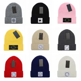 Beanie/Totenkopf-Kappen Stone Beanie Island Brand Strickmütze Designer-Kappe Herren-Mützen Unisex Kaschmir Buchstaben Lässiger Totenkopf 557ESS