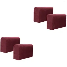 Stuhlhussen 4 Stück Universal Elastic Sofa Armlehnenbezug Einfache Seitentücher Schutztuch für Home Office ()