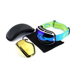 Kayak Goggles Manyetik emme tırmanmak ve kayak yapmak için küresel, sis anti rüzgar geçirmez göz koruması 231024