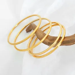 Bracciale rigido semplice con apertura rotonda Bracciale in acciaio inossidabile da donna Regalo fidanzata Accessori per bracciale italiano Regalo per ragazza 231025