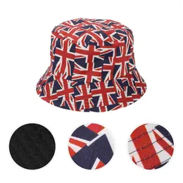 Berets Union Jack Hat Jubilee Hats Bucket Women Festival Sun Summer British Women's Lucking Cloting Cap Cap Cap