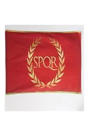 Nova Roma SPQR Flag Banner 3x5 FT 90x150CM Podwójne szycie 100D Poliester Festival Prezenta