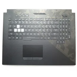 Laptop PalmrestKeyboard Para ASUS GL704GV-1A Novo Preto Com Retroiluminado Com Teclado Touchpad TI Thai 90NR01Y1-R30TA0 V170162JS1