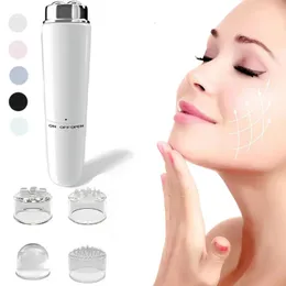 Dispositivos de cuidados faciais Mini Eye Massager Vibração Elétrica Instrumento de Beleza Terapia Magnética Portátil V Massage Stick 231024