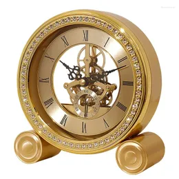 Pocket Watches Brass Clock European Light Luxury Fashion Creative Living Room Table Decoration