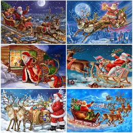 Christmas Decorations DIY Santa Claus 5D Diamond Painting Full Roind Square Drill Cartoon Diamont Embroidery Cross Stitch Christmas Gift Home Decor 231025