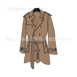 Trench da uomo Designer Trench da uomo stile Kensingtons corto, lungo, medio e lungo cappotto da uomo alla moda marchio 4TBM