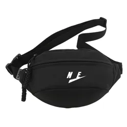 Svart arv axel crossbody bum väska midjepaket man bälte som kör sport chaon8014