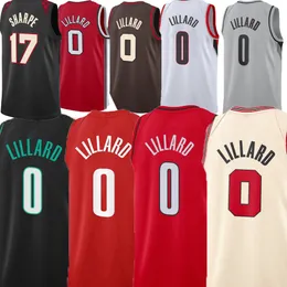 Män basket tröja damian lillard shaedon sharpe anfernee simons jerami givar scoot Henderson Malcolm Brogdon DeAndre Ayton Kris Murray Jerseys