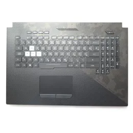 Teclado reposamanos para ordenador portátil para ASUS GL704GW-1A nueva cubierta negra con retroiluminación con teclado táctil 90NR00M1-R31WB0