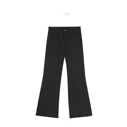 Мужские джинсы Capper в парижском стиле с микро-расклешенными широкими брюками, модные и повседневные, утягивающие черные брюки, тренд повседневных брюк