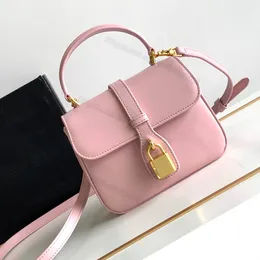 مرآة جودة مصغرة كيس الكتف C23 16 حقيبة Tabou Handbag Calfskin Twist Clasp 10L343 مصمم فاخر Crossbody حقيبة المساء رفرف 16 سم مع صندوق C03