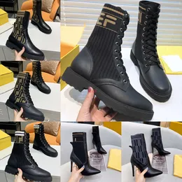 Designer Boots Women Over The Knee Boots Winter Ankle Boot Adjustable Straps Canvas Zipper Laces Original Shoes Ladies Girls Sexy High BootQW2A3