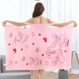 Towel 80 135 Large Bath Towels For Body Superfine Fiber Fashion Lady Wearable Fast Drying Beach Spa Bathrobes Skirt