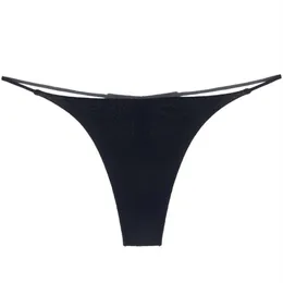 2020 mulheres sexy bandagem g string calcinha cor sólida cintura baixa fina tiras tangas feminino algodão biquíni roupa interior mini tanga263b