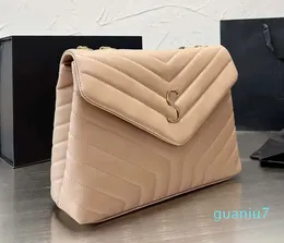 Sacos de designer corrente crossbody sacos feminino ombro envelope bolsa bolsa em forma de y fachada couro genuíno