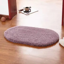 Carpets 2023 Floor Mats Household Oval Living Room Entrance Bedrooms Foot Bathrooms Bathroom Suction Grey