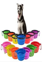 100pcs Small Size Silicone Bowl Foldable Mat Dog Cat Pet Feeding Water Food Dish Tray Wipe Clean Placemat5469125