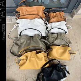 Дизайнер высококачественный дизайнер Премиум фламенко сумка счастливая сумка мини -ковша сумки для шнурки облачный мешок мягкий кожаный плеч