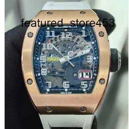 Reloj de movimiento Richd Mill Fábrica de relojes suizos Tourbillon Movimiento automático Mileres Muñeca Rm Reloj de pulsera Rm029 Oro rosa Moda Ocio Deportes Maquinaria Pulsera