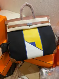 Дизайнерская сумка мужчина очень большой кошелек 50 см. Мужские модные сумки сумочка Toppest Полностью ручная качество Barenia Leather+Canvas Wax Line Stitching Оптовая цена