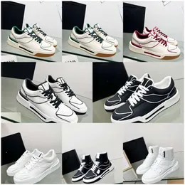 DG Top Brand Calfskin 2.zero Custom Sneakers Buty z kontrastującymi mężczyznami trenerzy na świeżym powietrzu Discount Comfort Platforma Spacer 36-45