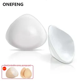 CatSuit Costumes OneFeng Vdtr Triangular Silicone Fake for Mastectomy Breast Cancer Woman Backside Deep Concave False Artificial Boobs