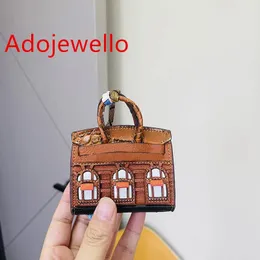 Chaveiros Cordões Adorável Tiny House Bag Charm Keyring - Decore sua bolsa mochila 231025