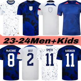 2023 2024 PULISIC ZSESAS SOCCER Jerseys Reyna Aaronson Weah Acosta McKennie 22 23 24 Maillot de Futol Ferreira Dest Morgan Us A Football Shirt Rapinoe Dunn Men Men Kids Kids