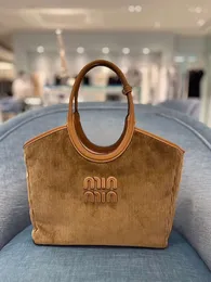 Sacola lâmpada veludo bolsa de ombro bolsa tote grande capacidade bolsa feminina axilas saco mui mui tote n9i5