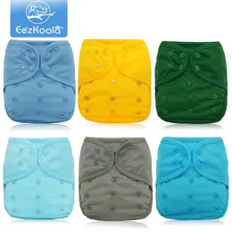 Cloth Diapers Adult Diapers Nappies EezKoala 6pcs/Set Eco-friendly Onesize Cloth Diaper Cover Adjustable BabyYears Baby Boys Girls Washable 231024