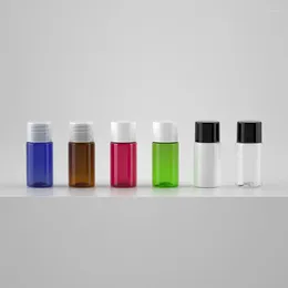 収納ボトル100pc 10mlポータブルトラベルクリアホワイトブラウンレッド空のボトルメイクアップツールミニシャワージェルシャンプー化粧品パッケージ