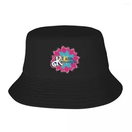 Berets I Am Kenough Tie Dye Bucket Hat Panama Für Mann Frau Bob Hüte Coole Fischer Sommer Strand Angeln Unisex Caps