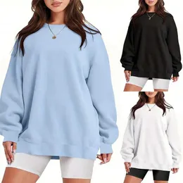 Felpe con cappuccio da uomo Felpe autunno e inverno Casual da donna Allentato Streetwear Felpe a 5 colori Moda femminile Girocollo Manica lunga Pullover solido Top