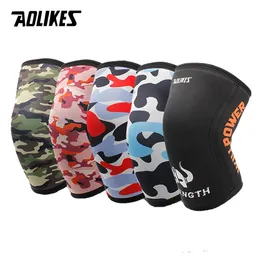 Elbow Knee Pads AOLIKES 1 Pair Women Men 7mm Neoprene Sports Kneepads Compression Weightlifting Pressured Crossfit Training Knee Pads Support 231024