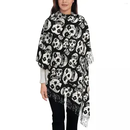 Scarves Misfits Skull Scarf For Womens Winter Fall Cashmere Shawl Wrap Halloween Cartoon Large With Tassel Evening Dress
