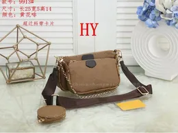 Tasarımcı Çanta Sarı Çiçek Mektup Omuz Çantaları Lüks Çiçek Klasikleri Çok Pochette debriyaj Kabartmalı Kadınlar Messenger Çanta Büyük Kapasite 3 Parça Straps Bag L26