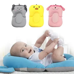 Badkarplatser Baby Bath Floating Pad Children Portable Air Cushion Animal Cartoon Non-Slip BathTub Mat Borns Safety Shower Seat Cushion 231025