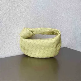 Designer Bag Venetasbottegas Handväskor Yd Woven Cloud Ice Cream Knot Jodie Mini Fetal Sheepskin High-end Raffined Steel Hardware Portable RF8A